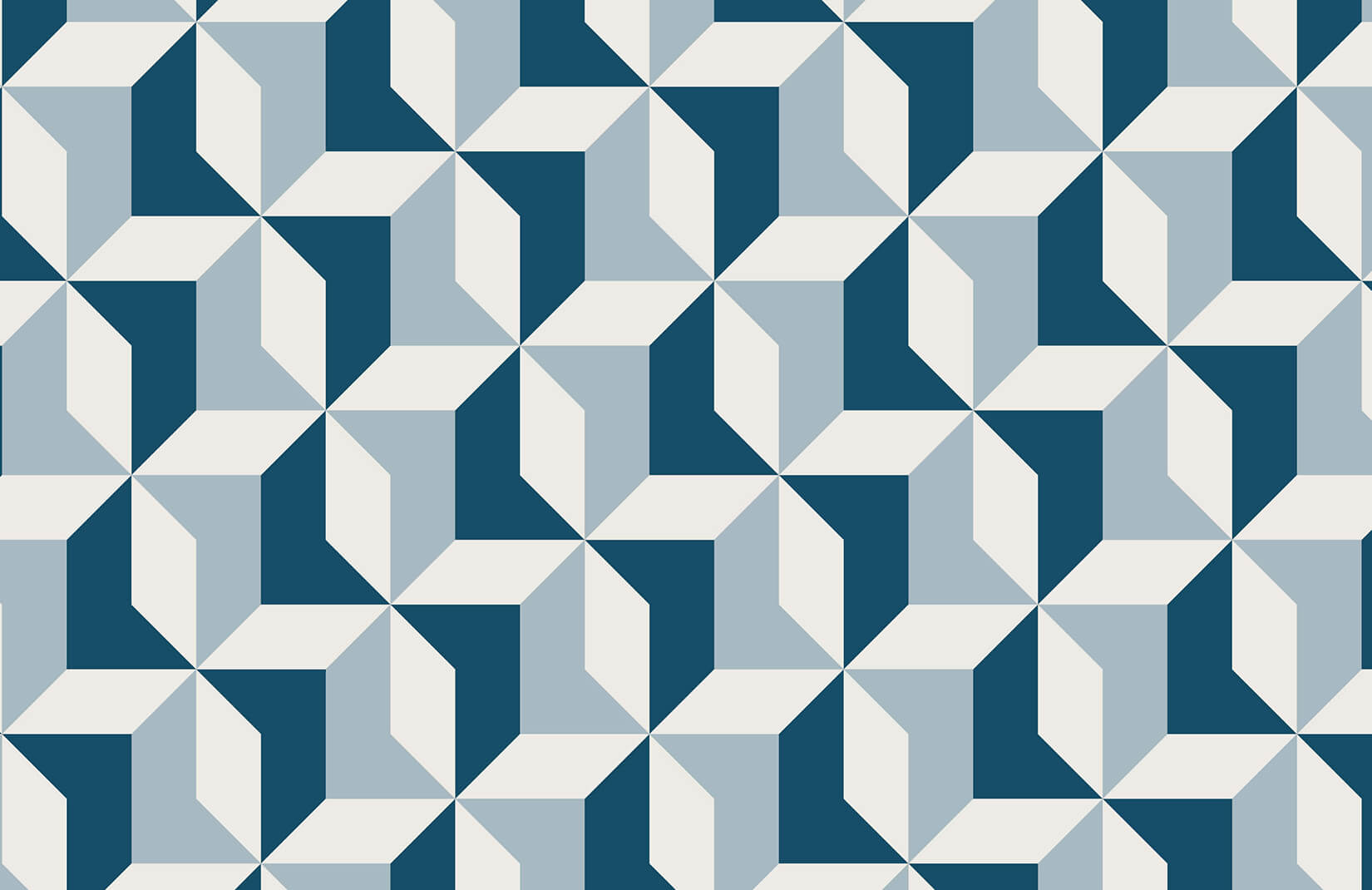Abstract Blue Geometric Wallpaper | MuralsWallpaper.co.uk